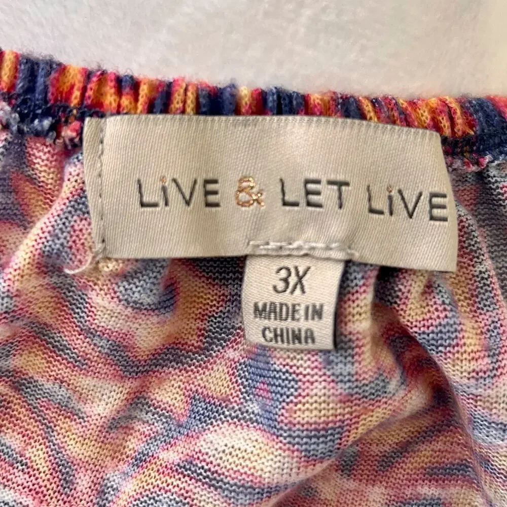 NWOT Boho Chic Peasant Ruffle Sleeve Gypsy Women's Plus Size 3X Art to Wear - Picture 4 of 4